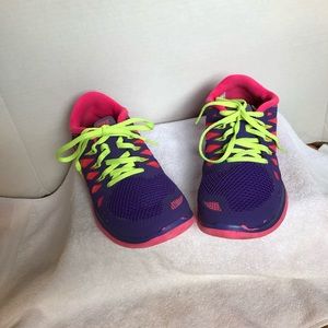 NIKE FREE GO 5.0 SNEAKERS SIZE 4Y SHOES 644446-502